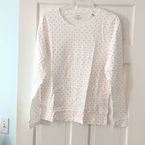 JCrew Factory heart collectors tee, large